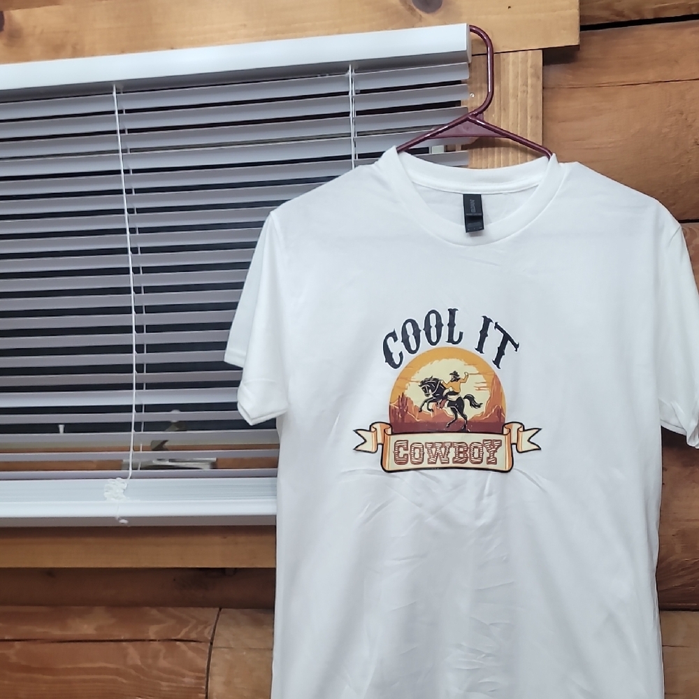 Cool It Cowboy White T-Shirt
